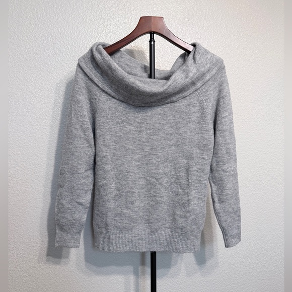 Sophie Rue Sweaters - Sophie Rue Arwyn Off the Shoulder Gray Sweater - Women’s XS